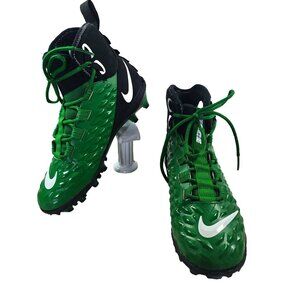 Nike Force Football Cleats Sz 7M Savage Varsity 2  Green/Black High Top Lace Up